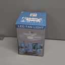 Socket Fan Light Ceiling Fans with Lights and Remote, Dimmable LED 3 Colors 3000K-6500K, 1556 Lumens Light Bulb Screw in Ceiling Fan for Bedroom, Kitchen, Living Room, Closet (White)