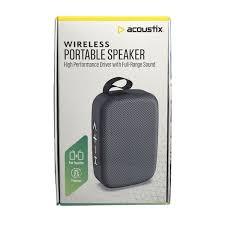 Acoustix Wireless Portable Speaker High Performance Driver With Full Range Sound Blue