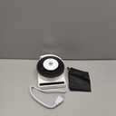 Ultrathin Food Grade Silicone Travel Foldable Electric Kettle Variable Temperature Control with Dual Voltage, Auto Shutoff & Boil Dry Protection & Keep Warm, 555ML 110-220V US Plug (Black)