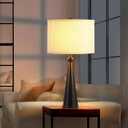 EOEYYOYB Lamp for Bedroom Set of 2 Lamps for Night Stand Black Bedside Lamps Modern Living Room End Table Lamps