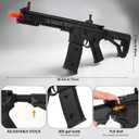 Gel Toy 130 Ft,Electric Full Auto Outdoor Games,Ages 14+ Years Large Black