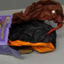 6FT Halloween Inflatable Reaper Holding Sickle and Skull Decoration, Blow up Halloween Ghost Inflatable Built-in 5 LED and 1 Red Fire Flashing LED for Halloween Inflatables Outdoor Decoration