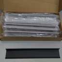 Peaha 10 Pack Kitchen Cabinet Handles 10 inch Black Pulls for Dresser Drawers Door Edge Finger Pull Aluminum Alloy Hardware (Hole Centers:10-1/16in(256mm))