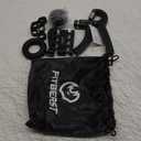 FitBeast Hand Grip Strengthener Workout Kit (5 Pack), 2 Forearm Grip Adjustable Resistance Hand Gripper, Finger Stretcher, Grip Ring & Stress Relief Grip Ball for Athletes (Black)