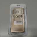 Misscase Magnetic Glitter Case for iPhone 17 Pro 6.3 Inch, Camera Protection, Compatible with MagSafe, Rectangle Cute Bling Sparkle Diamond Colorful Phone Cover, Drop-Tested & Shockproof-Gold