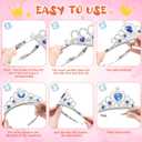 30 Pcs Princess Crown Set Tiaras for Girls Plastic Tiaras Bulk Dress up Costume Party Favors Accessories Kid Birthday (Silver)
