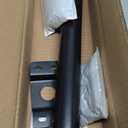 Light Pole Mount,20 Inch Length Solar Pole Mounting Bracket Extension Kit Wall Flag Black Metal Pipes Barn Light Fixture Antenna Adapter Outdoor Arm for LED Street Light (20 inches Black)