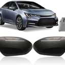 Replacement Mirror Cover Cap for Toyota Corolla 2020-2025, 2PCS Side Door View Mirror Covers Caps for Toyota Corolla 2020 2021 2022 2023 2024 2025 Clip-on Carbon Fiber US Model
