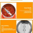 Kitchen Grinder | 500W Electric Mill | Grinds Spices, Nuts, Grains, Coffee | 1 Stainless Steel Blade | Wet & Dry Use