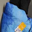 Kids Ski Jacket & Pants Set Winter Snowboarding Rain Coats Girls Boys Snow Suits (14-15 Years, Blue&black)