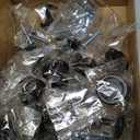 Ravinte 30 Pack 1-1/4 inch Matte Black Zinc Euro-Style Cabinet Knobs, Drawer Pulls & Door Handles