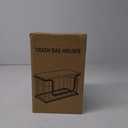 3 Pack Laundry Pantry Kitchen Organizers and Storage, 2 Pack Stackable Trash Bag Holder Under Sink Organizer & 1 Pack Wrap Organizer, Wall Mount Garbage Bag Holder with Bamboo Top for Onion Potato