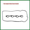 Motoforti 1 Set Engine Valve Cover Gasket 22441-2B002 for HYUNDAI I20 2008-2015 Black Long-lasting