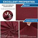 XINEAGE 2026 New 3 Pieces Couch Covers for 2 Extra Large Cushion Sofa Super Stretch Sofa Cover for 2 Large Seat Universal Loveseat Slip Cover for Living Room (Wine Red), 71"-91"(2 Cushions)