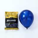 Navy Blue Rose Gold Pink Gold Confetti Latex Balloons with 140pcs 18/10/5/Inch Metallic Chrome Balloons for Birthday Party Wedding Graduation Bridal Shower Decorations (Navy Blue)