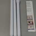 AIZESI Tension Curtain Rod Spring Tension Rods for Windows 28 to 48 Inch, No Drilling, 7/8" Diameter, White Adjustable Curtain Rod, Small Shower Curtain Rod for Bathroom, Doorway, Closet, Kitchen