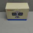 WoneNice Retro Digital Flip Down Clock -Battery Powered Internal Gear Operated Clock for Office Bedroom Kitchen School Hotel Caf Dcor- Black