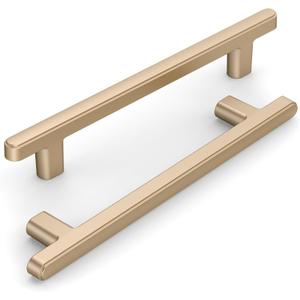 10 Pack 5 Inch(128mm) Kitchen Cabinet Handles Champagne Bronze Cabinet Pulls Champagne Gold Kitchen Cabinet Hardware Drawer Pulls for Cupboard Wardrobe