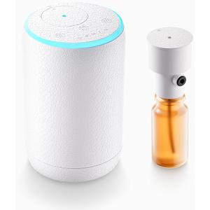 Waterless Diffuser Cordless Car Diffuser for Essential Oil Aroma Mist Diffusers Large Room Portable USB Travel Oil Diffuser for Hotel Home Long Run - White
