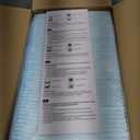 Amazon Basics Leak-Proof Dog and Puppy Potty Training Pee Pads with Quick-Dry 5-Layer Super Absorbent Design, Regular Size 22 x 22 inch, Blue & White, 100 Count