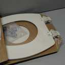 Bemis 1500EC Durable Wood Toilet Seat with Easy Clean Hinges, Made in USA, Elongated, Biscuit