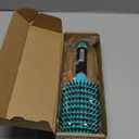 KTKUDY Detangling Brush Boar Bristles Hairbrush Make Hair Shiny & Healthier Curved and Vented Detangler Brush for Women Men Kids Wet & Dry Hair (Light green)