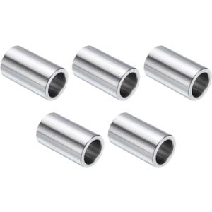 uxcell 5pcs Stainless Steel Spacer 5/8" Bore x 7/8" OD x 1-1/2" Length Screw Standoff Bushing Plain Finish Round Metal Spacer for 5/8 Screws Bolts and Rods