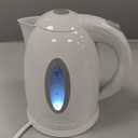 OVENTE Electric Kettle, 1.7L Fast Boiling Water Heater for Coffee or Tea, BPA Free with Water Level Gauge, Auto Shut-Off, Boil-Dry Protection, Indicator Light and Removable Filter, White KP72W