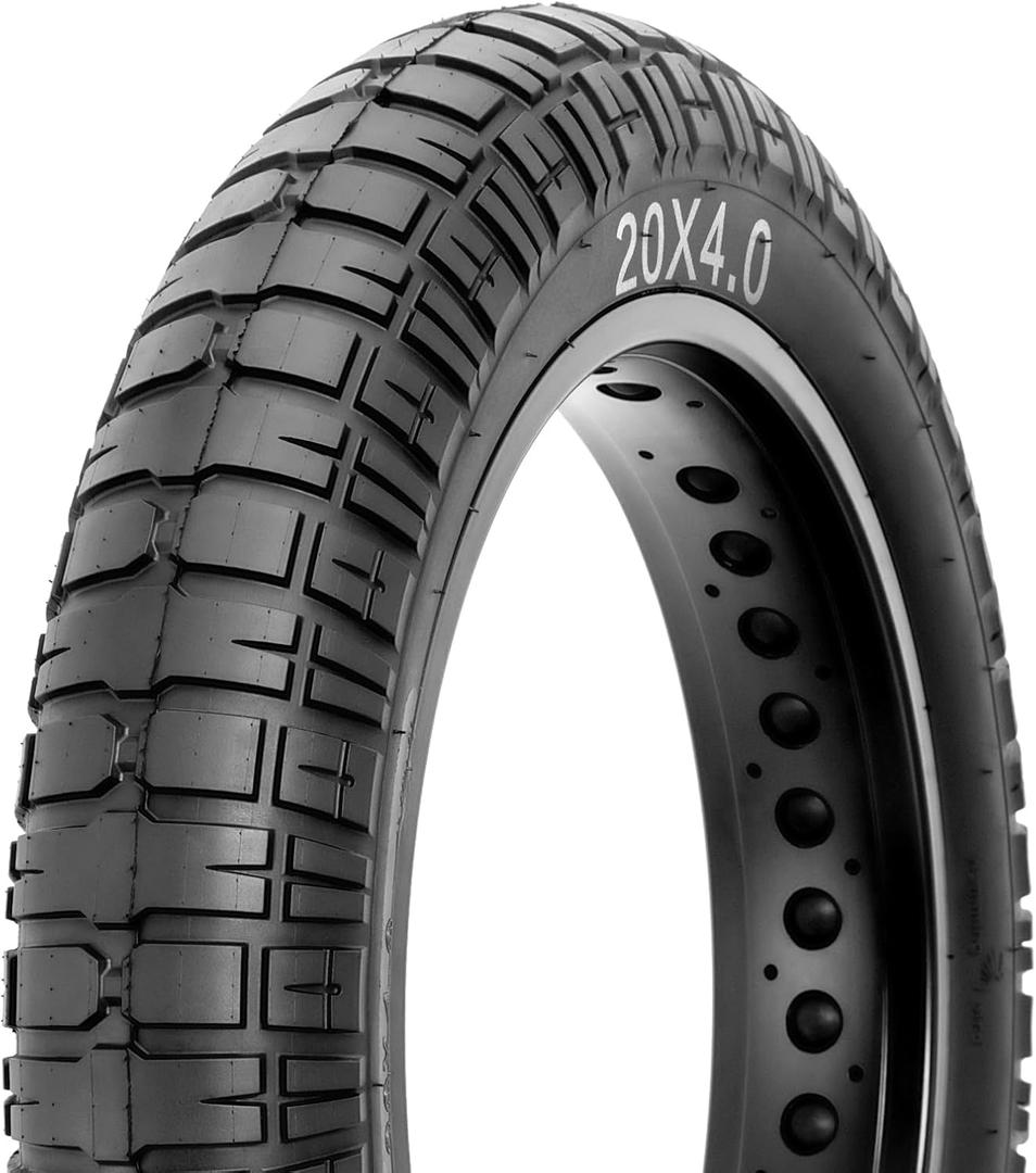 MOHEGIA Ebike Fat Replacement Tire: 20x4.0 Inch E-Bike Mountain Bicycle Tire, High-Performance and All-Terrain Folding Electric MTB Tire