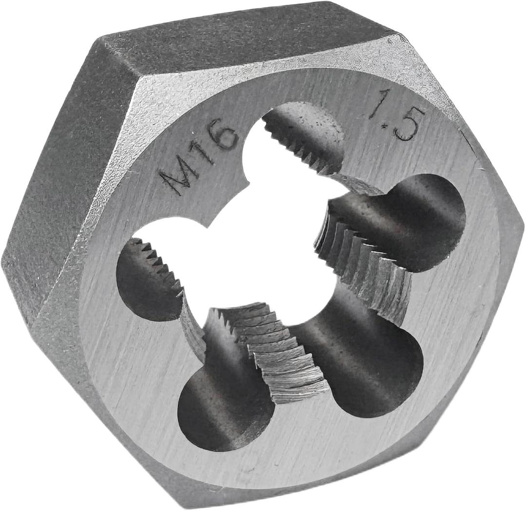 M16x1.5 Metric Hex Rethreading Die Alloy Steel Right Hand Die for Thread Repair and Maintenance