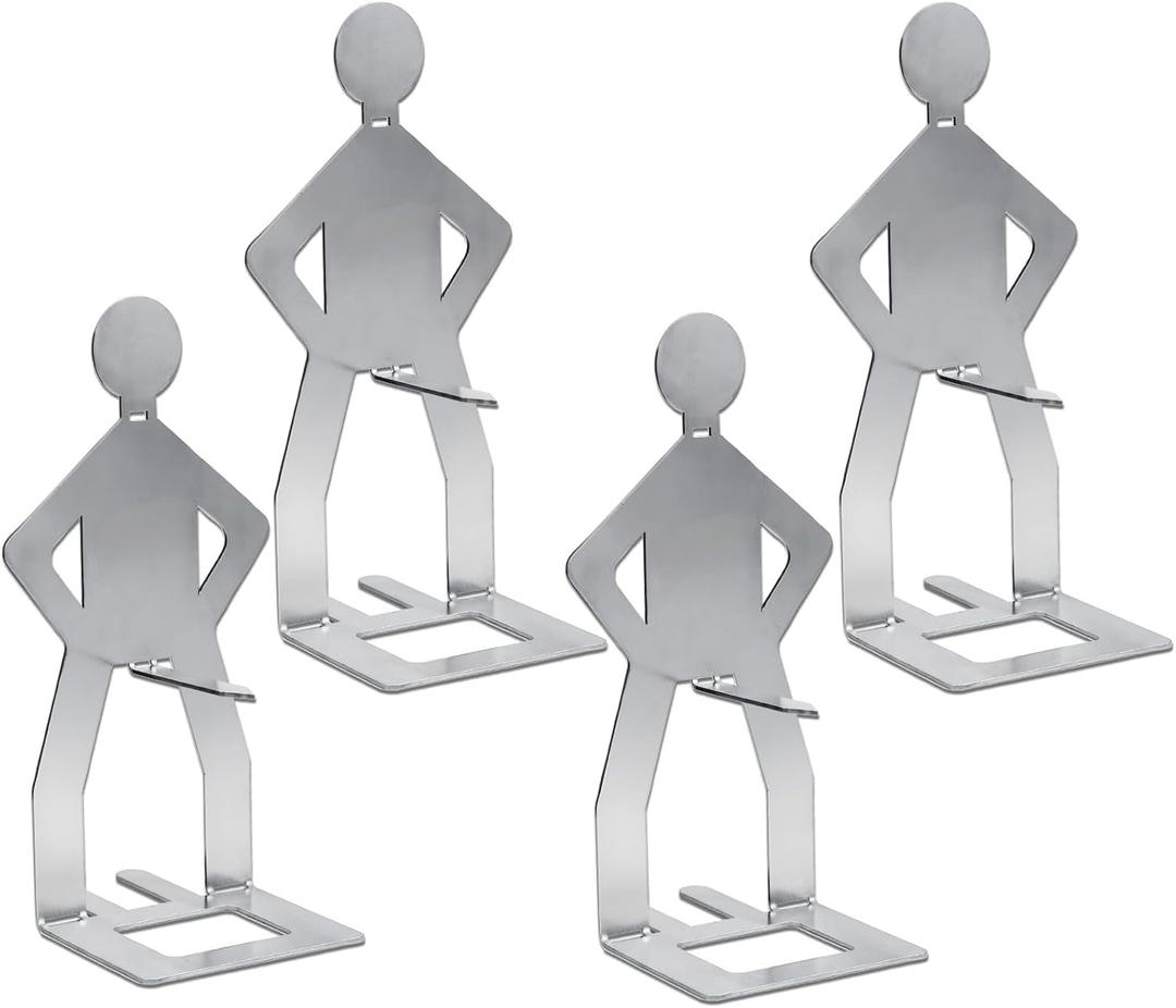 4PCS Funny Hot Dog Holder, Funny Standing Man Hot Dog Grill Rack, Portable Hot Dog Roaster, BBQ Grill Accessories, Funny Birthday Gifts for Men