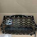 Xprite Black Steel Front Mesh Grille with 60W LED Amber Light Bar for 2017-2018 Polaris RZR 1000 XP Turbo