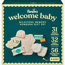 Pampers Gift Set, Diapers, Wipes, and Milestone Gifts, Newborn Set