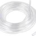 10 Feet - 1/4" ID x 3/8" OD Clear Vinyl Tubing, Translucent Plastic PVC Tubing Hose Pipe for Water Air Pump