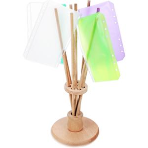 Chengu Bottle Drying Rack Design Plastic Bag and Bottle Dryer Multipurpose Drying Rack Wooden Cup Dish Freezer Bag Dryer Cup Holder for Easy Storage