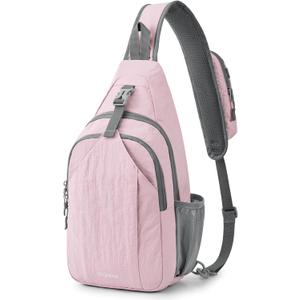 G4Free Sling Bag for Men and Women, RFID Blocking Crossbody Bag, Lightweight Sling Backpack for Travel, Hiking, Walking and Daily Use, Medium