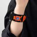 Nylon Loop Elastic Bands Compatible with Samsung Galaxy Watch 3 45mm Band/Galaxy Watch 46mm/Gear S3 Frontier, 22mm Sport Smart Watch Bands Adjustable Quick Release Straps for Women Men. (Black)