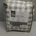 Sleep Philosophy True North 100% Cotton Flannel Sheets Twin Size, Cozy Flannel Sheet Set Brushed for Extra Softness, Heavyweight Novelty Print Warm Flannel Bedding Set, Gray Herringbone Check 3 Piece