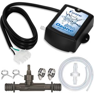 Spa Ozone Generator Kit with Venturi Injector, Ozone Generator for Hot Tub, Cold Plunge, 50mg/h Portable Ozone Generator Water, Universal: 110V / 240V (AMP-4 Plug)