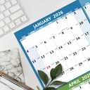 Yearly Wall Calendar 2026 - Large Yearly Calendar 2026 Vetical, Jan 2026 - Dec 2026, 33.7" x 45.1" (Open), 2026 Calendar, Large Wall Calendar 2026, Full Year Paper Calendar with Notes, Thicker Paper, Multi2