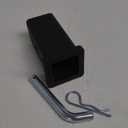 TOPTOW 64028HP Trailer Hitch Adapter 2-1/2" to 2" Hitch Reducer Sleeve Carbon Steel, 5/8 inch Pin & Clip Included