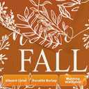 Thanksgiving House Flags for Outdoor Decoration, Hello Fall Maple Leaves Large Yard Flag, Decorative Autumn Seasonal Farmhouse Holiday Outside Decor 28x40 Inch Vertical Double Sided