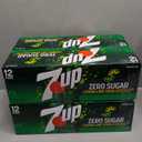 Set of 4 Pack, Zero Sugar 7-Up Soda, 12 Oz., Pack of 12 (BBD: 12/26/25)