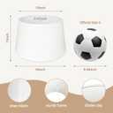 White Large Drum Lamp Shades Set of 2, 13"Top x 16" Bottom x 11" Height Natural Linen Replacement Lamp Shades for Table Lamps Floor Lamps, Easy Assembly Spider Fitter Lampshades, 13" Top X 16" Bottom X 11" High