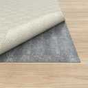Non Slip Rug Pad, Thick Felt Rug Pads for Hardwood Floors, Under Area Rugs Protective Cushioned Pads for Carpet, Felt and Rubber Underfoot Carpets for Home Place Surface Safe (Grey, 2' x 3')