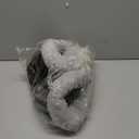 NAMSAN Round Cat Beds for Indoor Cats, 19.5 x 19.5 x 2 inch, Self Warm Pet Bed Pad with Pillow Around, Plush Cushion for Small Medium Dogs Large Cats, Antiskid Bottom, Grey