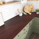 VEELIKE Thick Mahogany Wood Contact Paper Wood Wallpaper Peel and Stick Countertop Contact Paper Waterproof 24''x118'' Self Adhesive Woods Grain Vinyl Wrap Contact Paper for Countertops Table Cabinets
