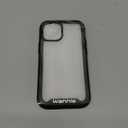 wahhle Compatible with iPhone 12 Mini Case, Built in Screen Protector Full Body Shockproof Slim Fit Bumper Protective Phone Cover 5.4'' Men Women-Black/Clear