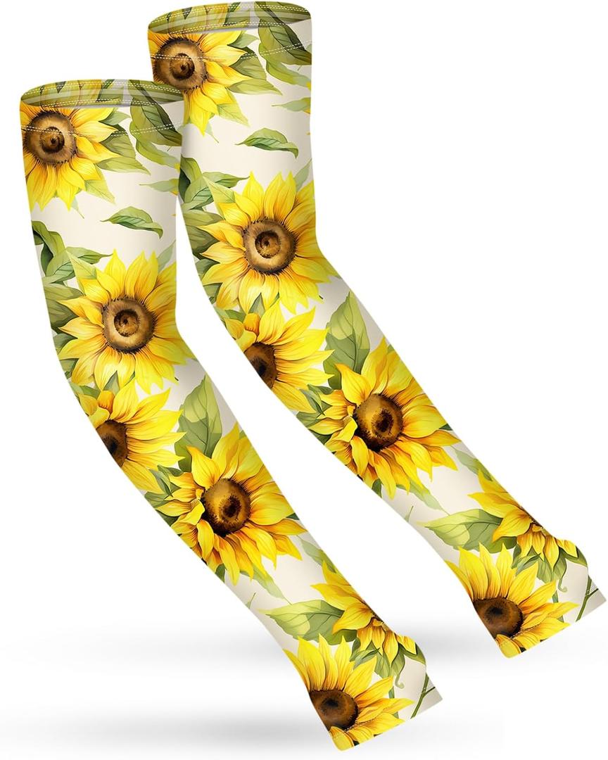 ShinHye UV Cooling Sleeves Gardening Sleeves UV Protection Anti-Scratch Sun Protection Arm Sleeves for Garden Outdoors
