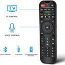 Voice Remote Control RC-200, Replacement Bluetooth Remote Controller for Smart TV Box S1 S2 S3 S4 Max S5 Pro S6 S7 Max S6 Ultra, Elite Pro+